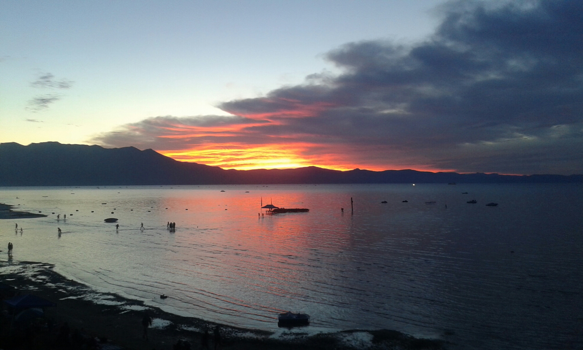 Sonnenuntergang über dem Lake Tahoe image