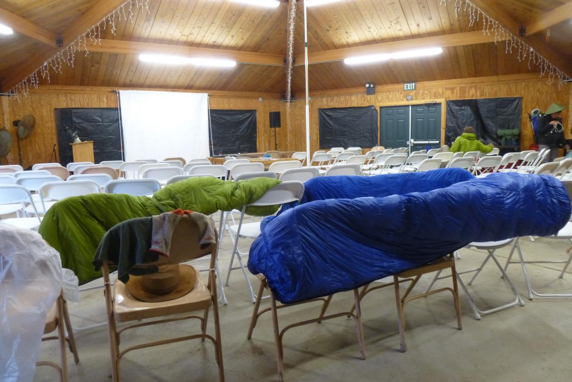 Schlafsäcke trocknen